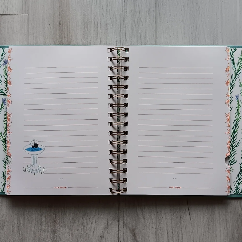 New I Love My Plants Gardening Journal Spiral Bound Sections Graphs Notes Info